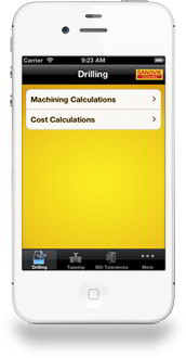 Sandvik Coromant Drilling Calculator App for Optimize Drilling and Tapping operations