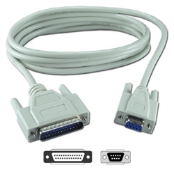 RS232 serial null modem cable