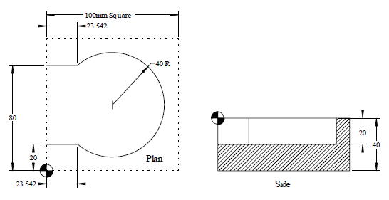HEIDENHAIN TNC PROGRAMMING Circle Arc (RAD) Exercise