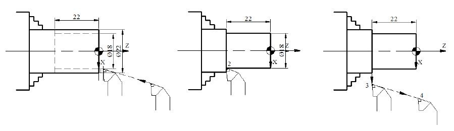 Simple Diameter Turning CNC Lathe Program Example